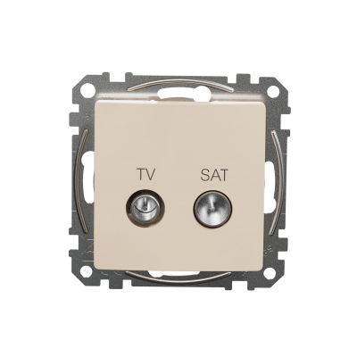 Sedna Design & Elements Gniazdo antenowe TV-SAT końcowe 4dB beżowy SDD112471S SCHNEIDER (SDD112471S)